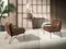 Кресло Angel Cerda 5166 из коньячно-коричневой кожи