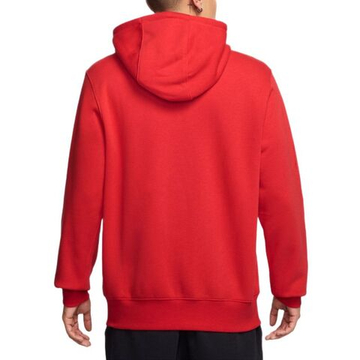 Мужская теннисная кофта Nike Club Full-Zip Fleece - university red/white