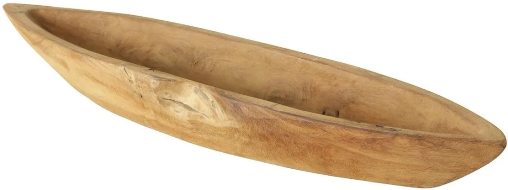 Mensa Home Чаша из тикового дерева 50x13x6 см EAN 00783583