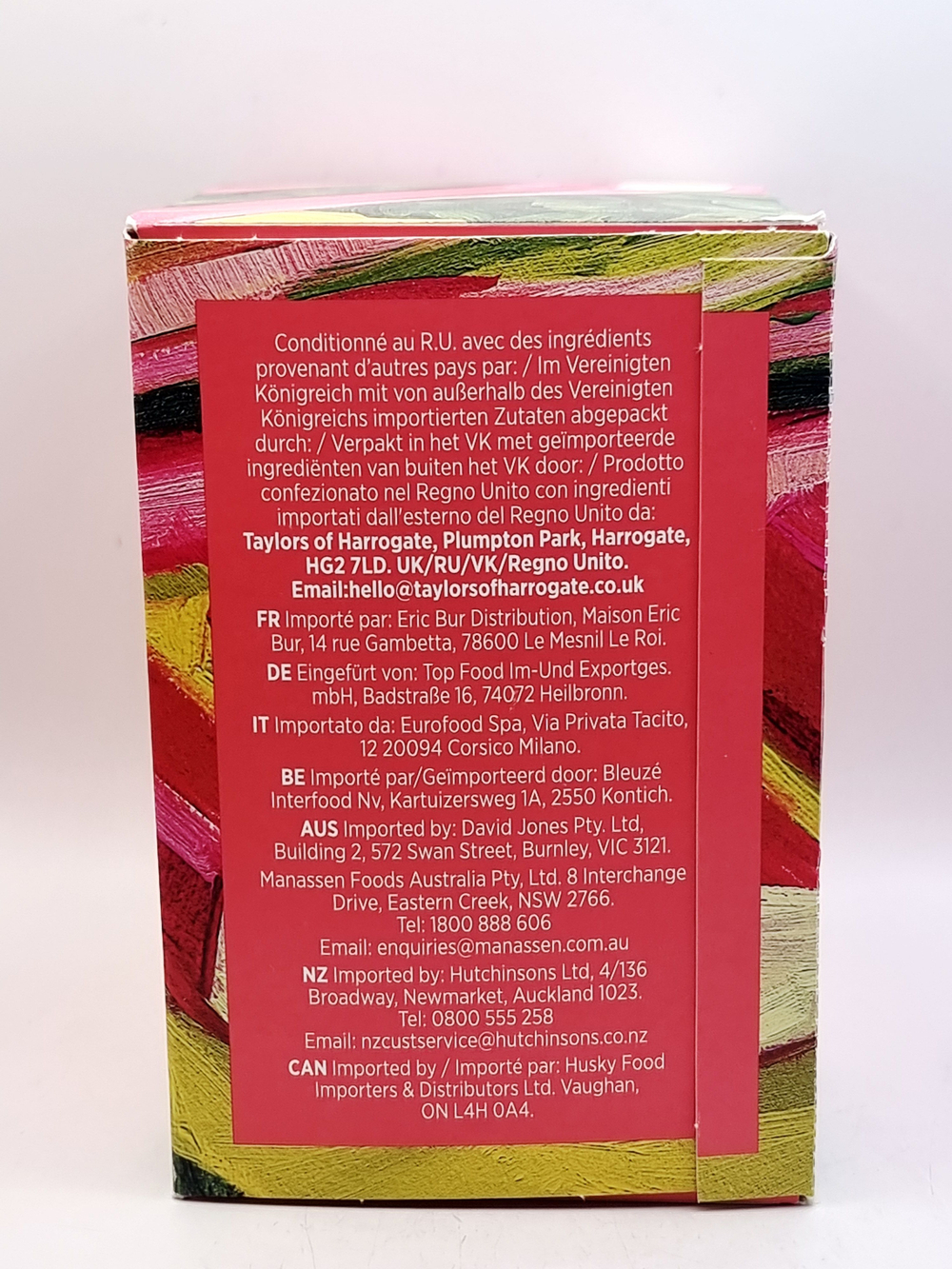 Чай травяной Taylors of Harrogate Sweet Rhubarb со сладким ревенем, 20 пакетиков, 50 г (из Финляндии)