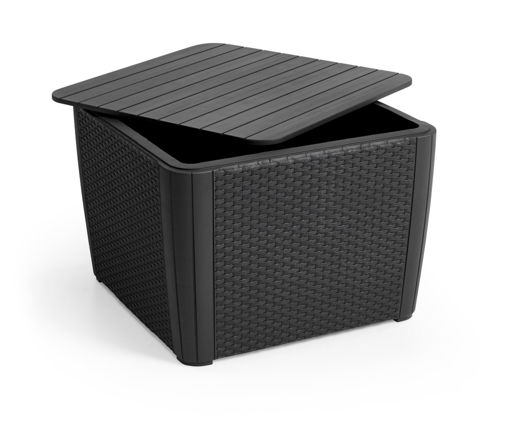 Столик - ящик под ротанг Keter Luzon Plus Flat Wicker
