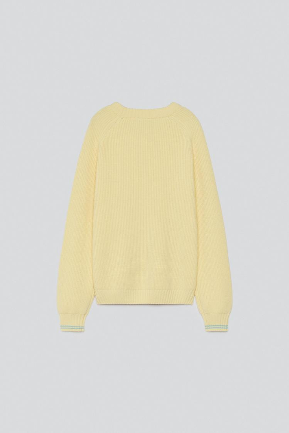 ZARA X BAISI GUADAGNINO КАШЕМИРОВЫЙ СВИТЕР, ЖЕЛТЫЙ