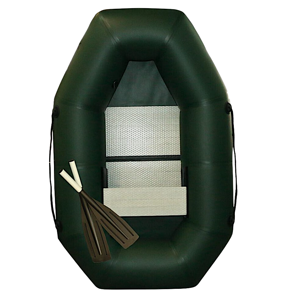 Лодка ПВХ Polar Bird Чирок Гребная PB-190Т Teal со стеклокомпозитной сланью и банкой -