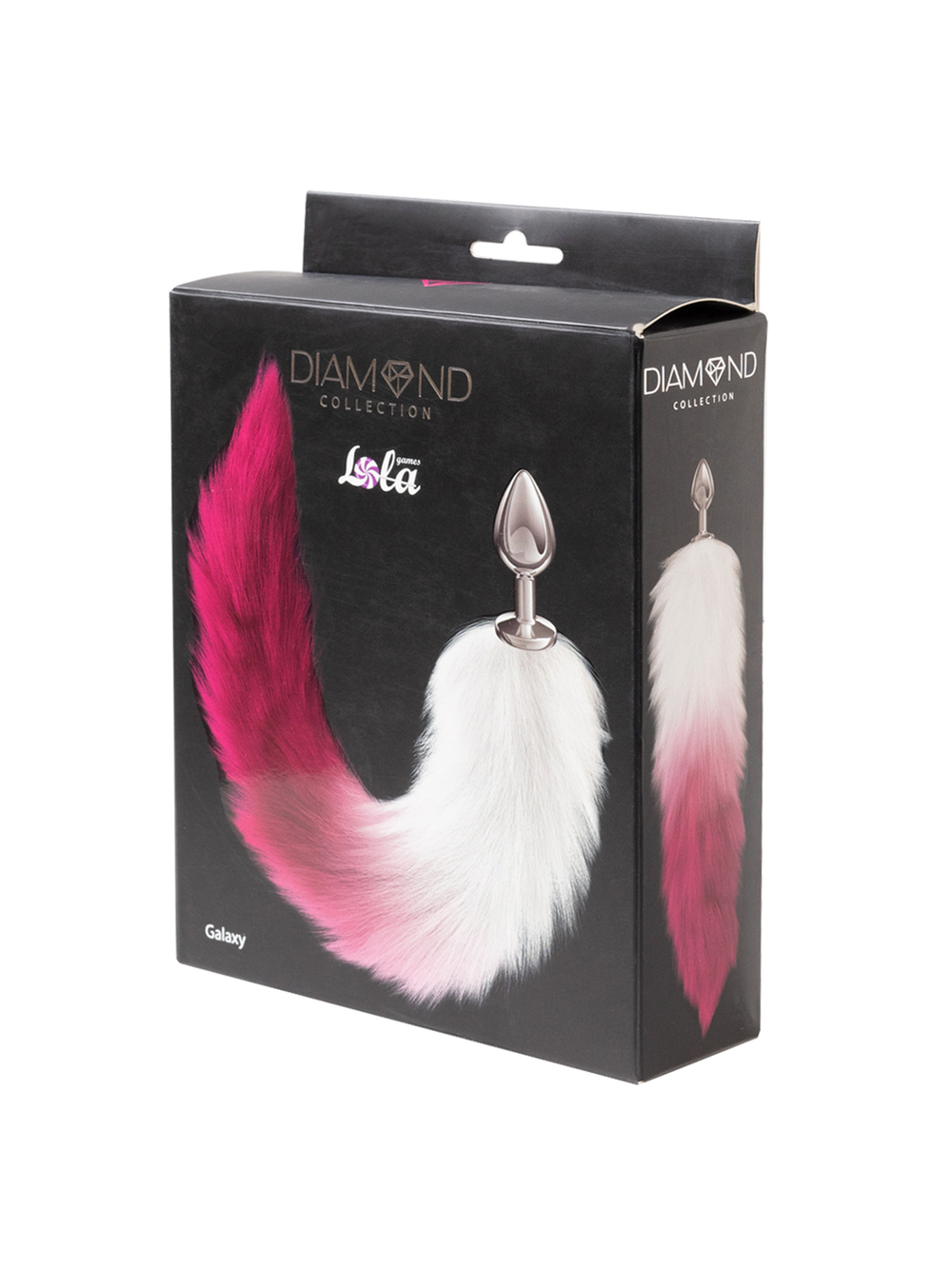 Анальная Пробка с Хвостом Diamond Galaxy Pink 4019-02lola