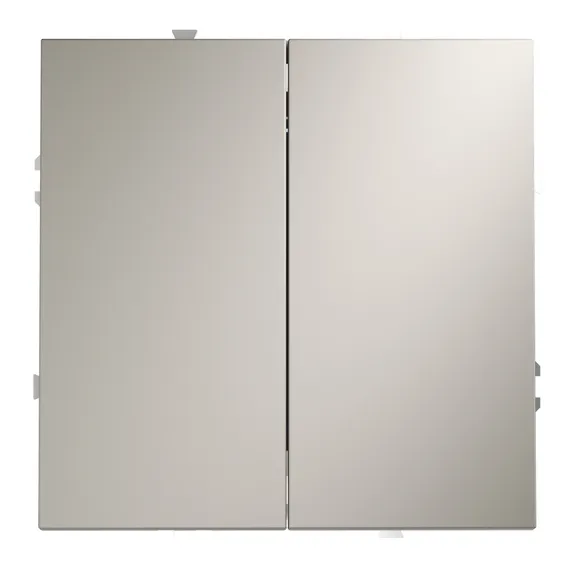 Переключатель перекрёстный двухклавишный Voltum S70 Кашемир VLS020503