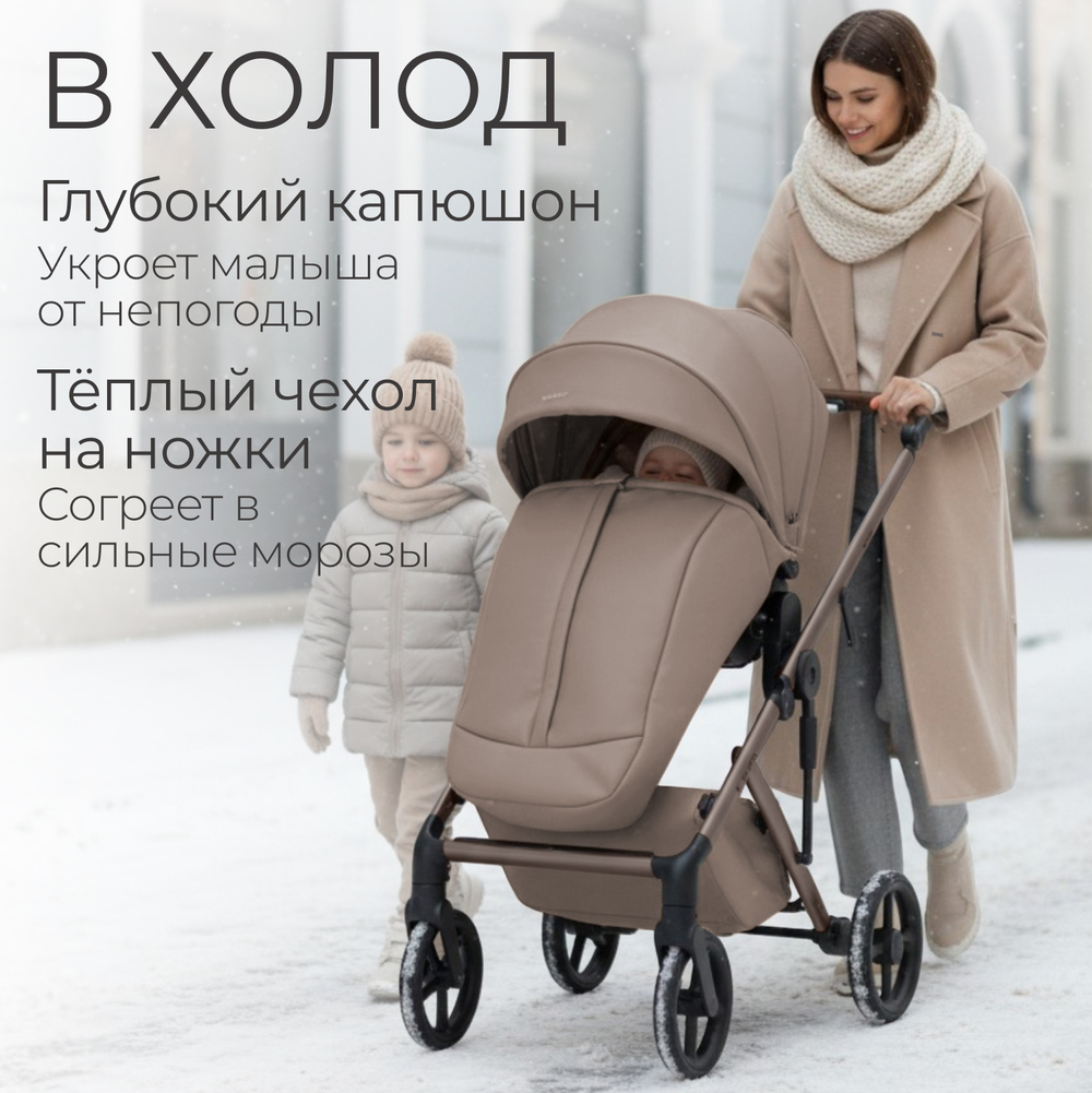 Коляска детская Bubago Viena 3в1 арт BG 213-1 цвет Бежевый