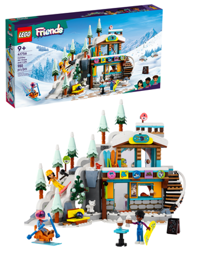 Конструктор Лего Френдс Лыжная трасса и кафе | LEGO Friends Holiday Ski Slope and Café 41756 - 980 деталей (9+)