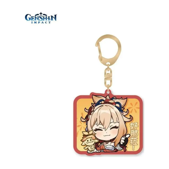 Брелок Genshin Impact акриловый Chibi Expressions Character Acrylic Keychain Yoimiya (GEN891) — повтор основного фото
