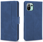 Стильный чехол-книжка из кожи для XIAOMI MI 11 LITE 4G /5G /NE с отделом для наличных, 3 слотами для карт и подставкой