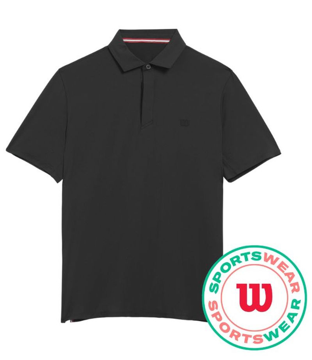 Мужское теннисное поло Wilson League - black
