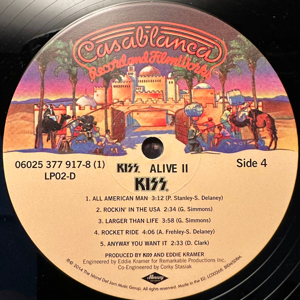 Kiss - Alive II 2LP (Европа 2014г.)