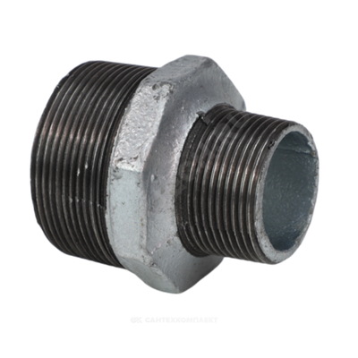 Ниппель переходной чугун оц Ду 50х15 (2"х1/2") НР Fittex PLUS