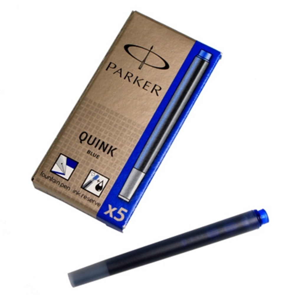 Картридж Parker с чернилами для перьевой ручки Z11, упаковка из 5 шт., цвет: Blue