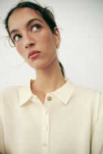 ТРИКОТАЖНОЕ ПОЛО С РУКАВАМИ ТРИ ЧЕТВЕРТИ — ZARA