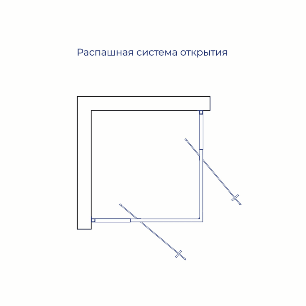 Душевой уголок RGW PA-038 (Прозрачное, 800x800)