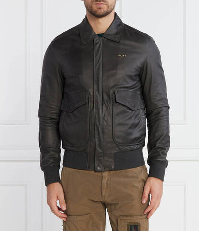 Кожаная куртка Aeronautica Militare - черный(PN9371752)