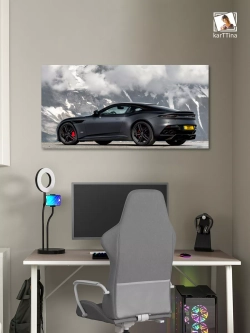 Картина на стену "Aston Martin DBS Superleggera", 80х40 см