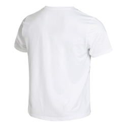Мужское теннисное поло Quiet Please Retro Stripe Receiver T-Shirt Men - White