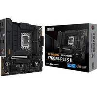 Материнская плата ASUS TUF GAMING B760M-PLUS II (LGA1700/B760/4xDDR5/PCI-Ex16/3xM.2/SB7.1/GLAN/DisplayPort/HDMI/mATX)