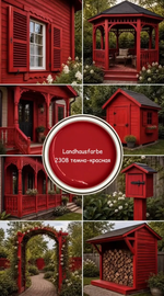Непрозрачная краска для наружных работ Osmo Landhausfarbe 2308 темно-красная 2,5 л 11400031