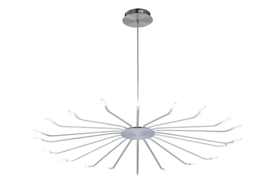 Люстра подвесная светодиодная NewRgy 3107-DW-120 SILVER, 30 Вт, серебристая