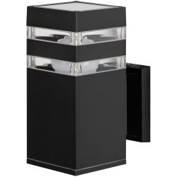 Светильник уличный настенный ЭРА «Геката» GBW-107-BL-0230 230В 1хЕ27 IP54 вверх черный | Садово-парковые светильники