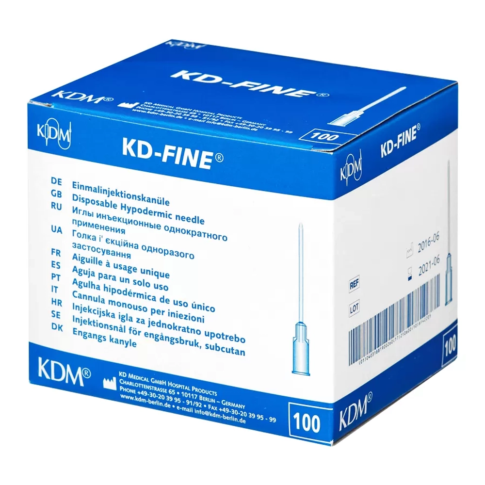 Игла инъекционная 0,40х18 мм 27G KD-Fine 100 шт