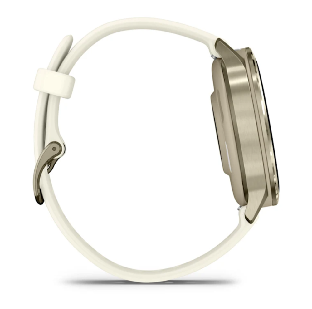 Смарт часы Garmin Venu 4 - 41мм Lunar Gold with Bone Silicone Band