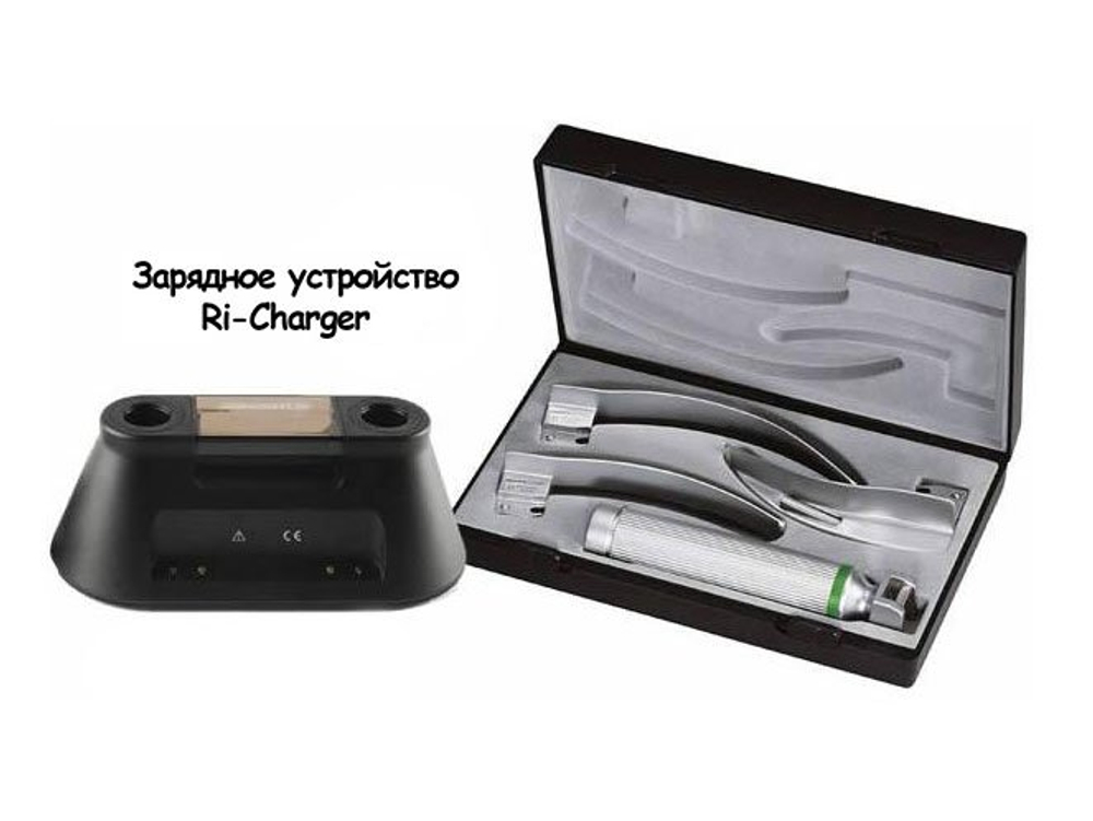 Ri-standard Macintosh набор ларингоскопов №2,3,4, аккум. рук. С, 10700(в комплекте)+10691 Riester