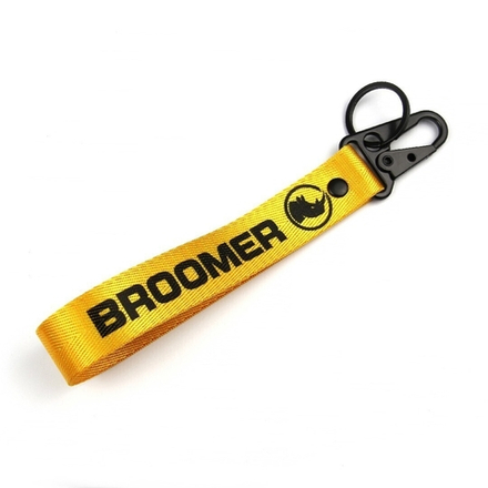 Брелок с карабином (Ремувка Broomer) 20см цвет: Жёлтый 900101