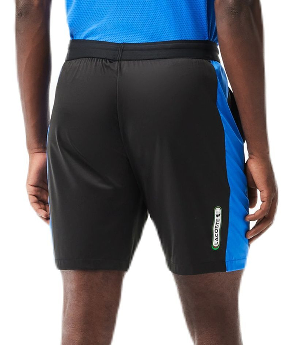 Мужские теннисные шорты Lacoste Tennis x Daniil Medvedev Regular Fit Shorts - black/blue