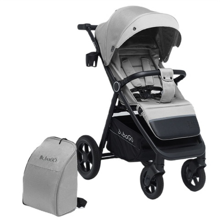 Коляска детская прогулочная BubaGo арт.BG 132-AL-1 MODEL BASS color/ цвет Light gray/ Светло серый
