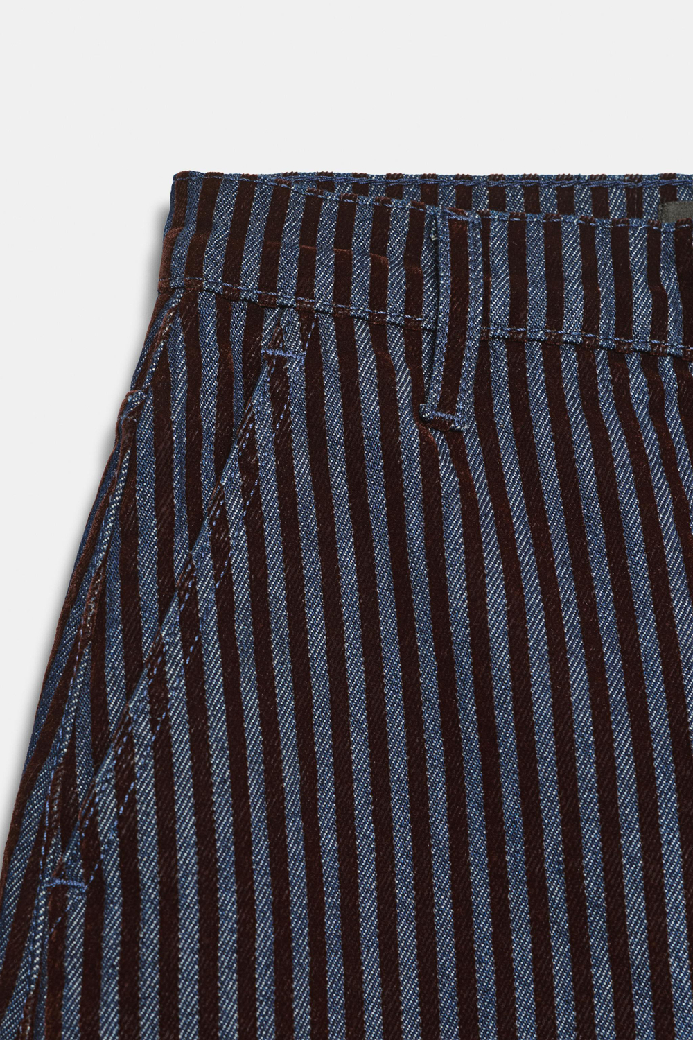 ДЖИНСЫ Z1975 BARREL С ВЫСОКОЙ ПОСАДКОЙ И БАРХАТНЫМИ ПОЛОСКАМИ — ZARA