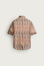 РУБАШКА В ПОЛОСКУ ИЗ ХЛОПКА И ВИСКОЗЫ — ZARA
