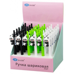 Ручка шариковая, автоматическая, Basir, синие чернила, серия "ПАНДА", с фигуркой на корпусе, 36 шт