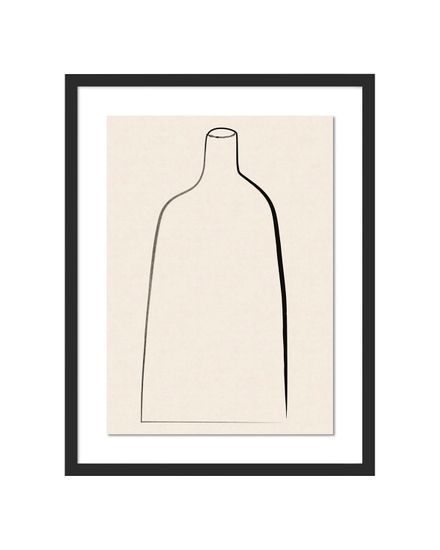 Постер “Minimal Vase” в чёрной раме