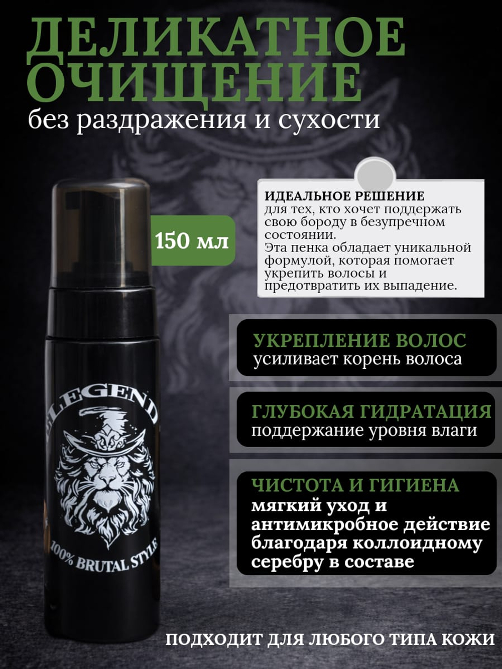 ПЕНКА для БОРОДЫ INTELEGENTOFF