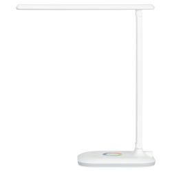 Настольный светильник ЭРА NLED-502-11W-W светодиодный с RGB ночником белый | Светодиодные настольные лампы