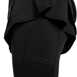 Женская теннисная юбка Lucky in Love Needle Out Scallop Scapri Women - Black