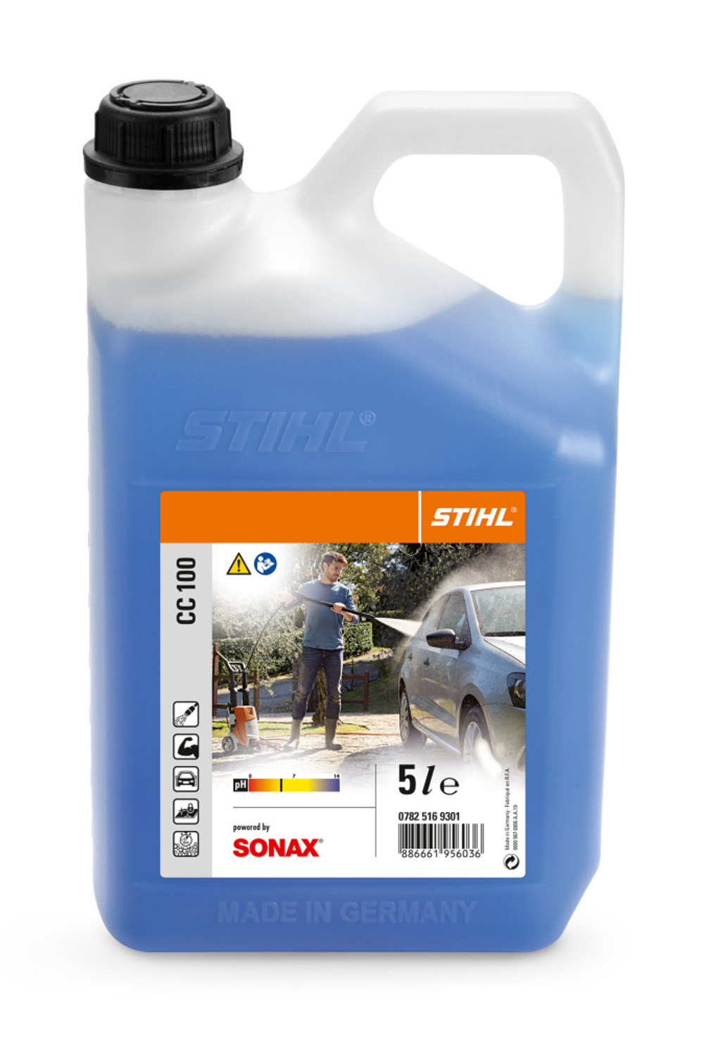 Шампунь с воском для автомобилей STIHL CC 100 5л (от SONAX)