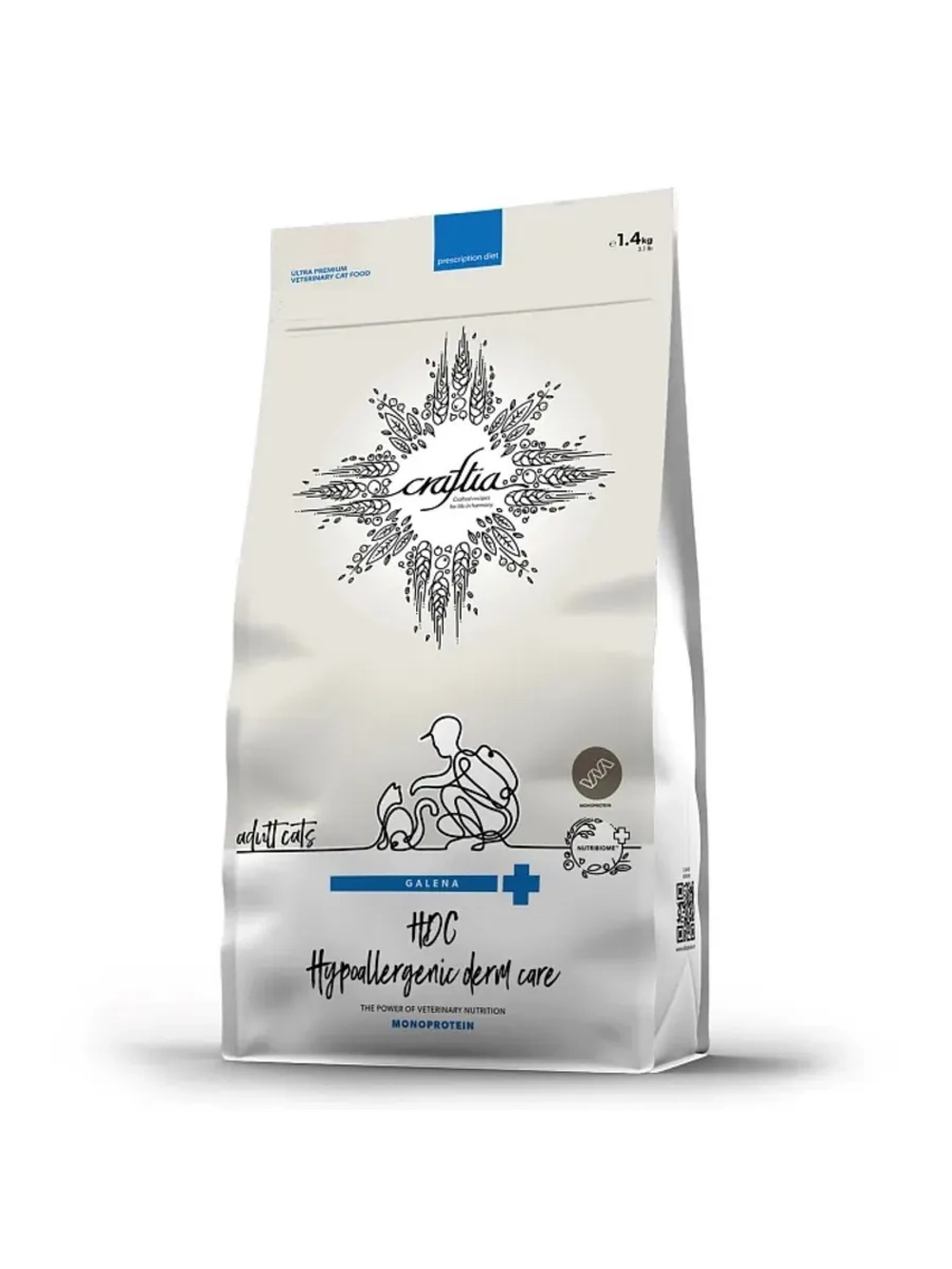 Hypoallergenic Derm Care Корм для кошек 1,4кг
