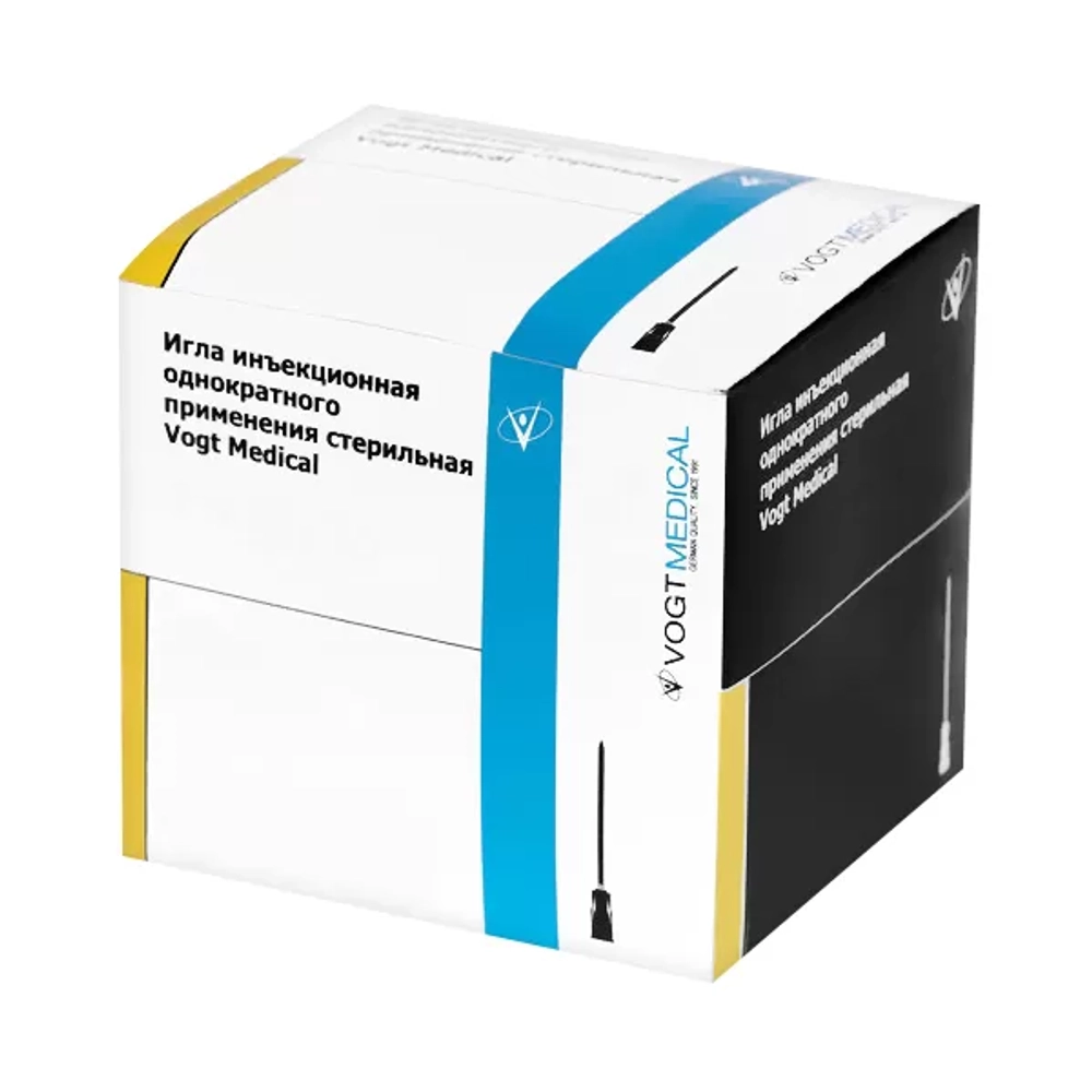 Игла инъекционная Vogt Medical 0,70х40 мм 22G 1 1/2 100 шт