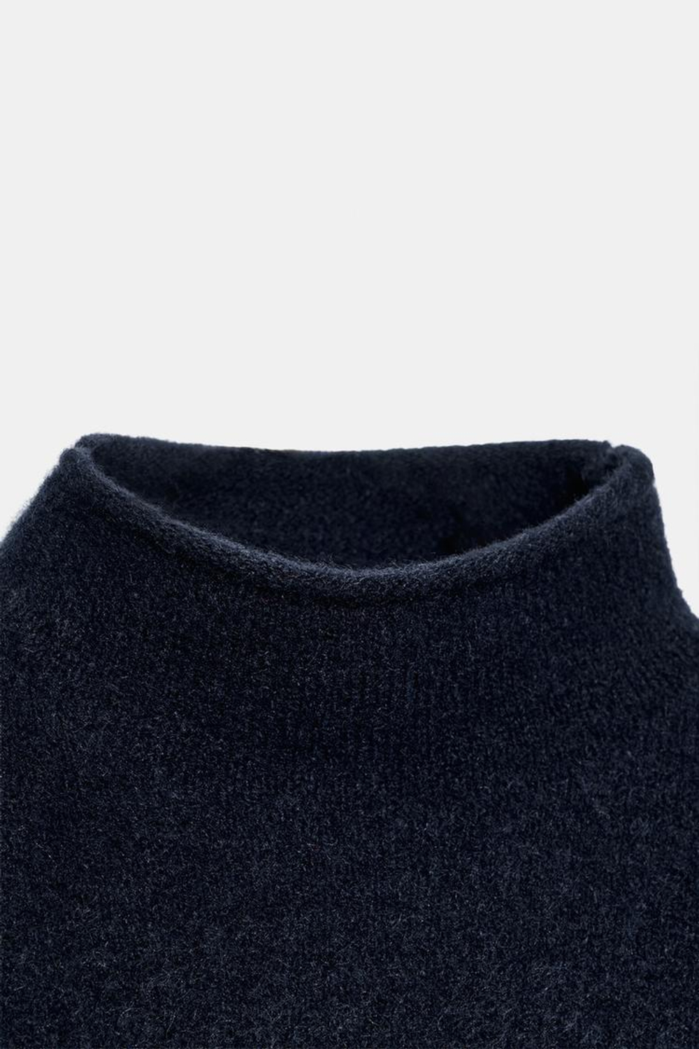ZARA СВИТЕР ИЗ МЯГКОГО ТРИКОТАЖА С КОРОТКИМИ РУКАВАМИ, МОРСКОЙ СИНИЙ