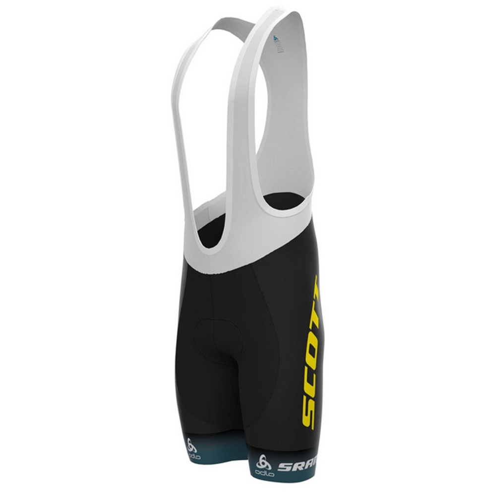Шорты с лямками SCOTT SRAM Racing Team Rep black/sulphur yellow (ES292201-5024::::L)