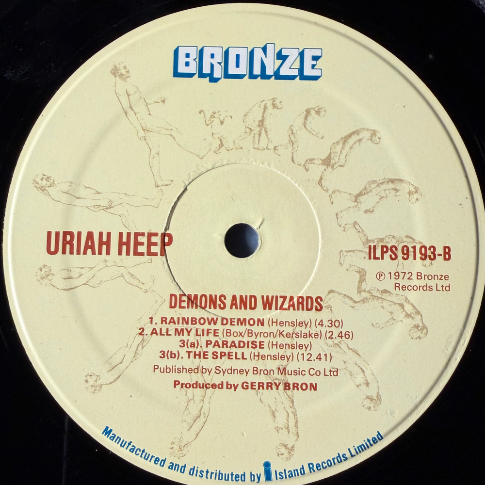 Uriah Heep ‎– Demons And Wizards (Англия)