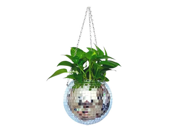 STAGE4 Disco planter Горшок для цветов в форме зеркального шара-полусферы