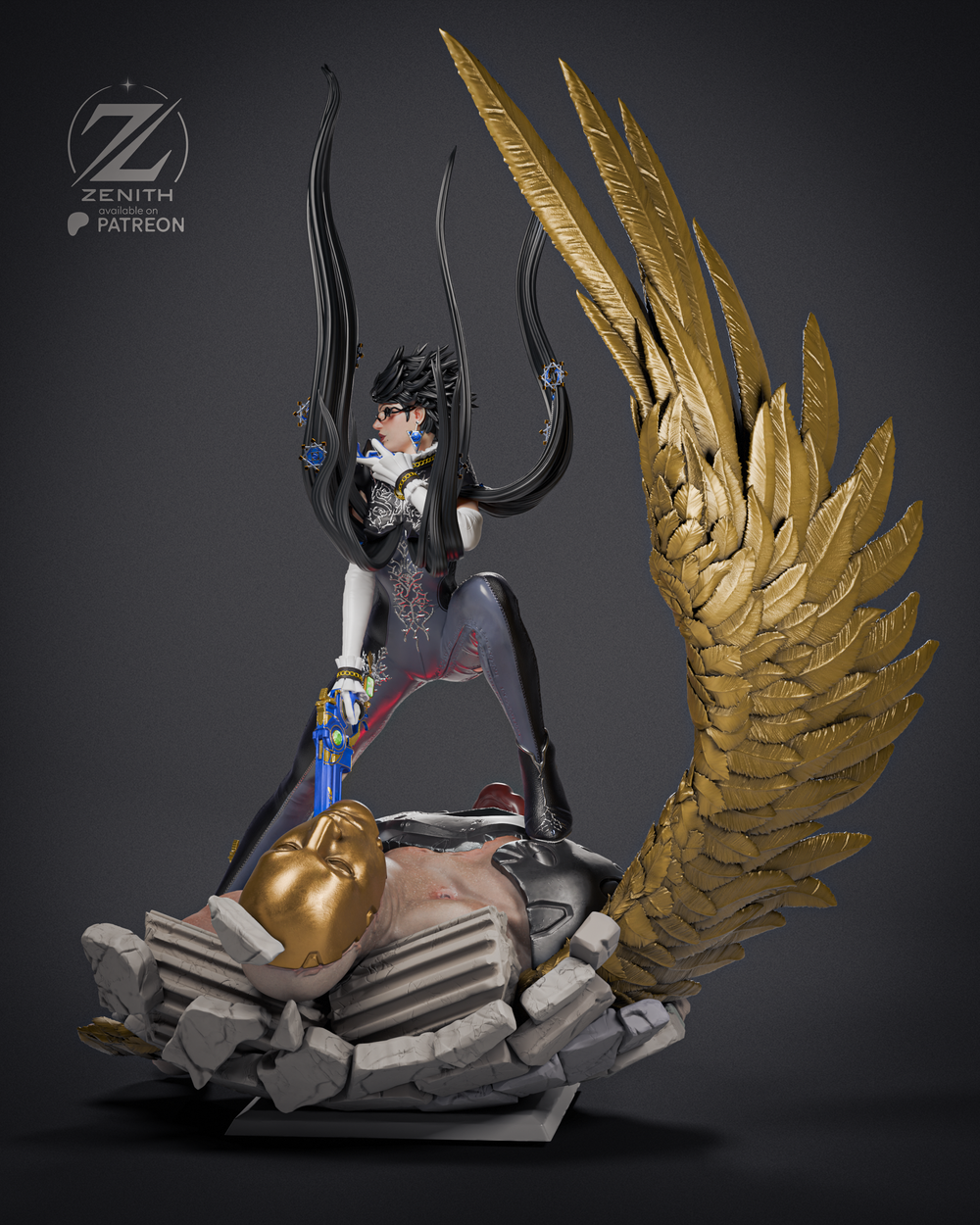 Байонетта — Umbra Witch в эпичной боевой стойке Bayonetta Фигурка