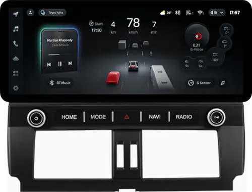 Магнитола для Toyota Land Cruiser Prado 150 2013-2017 - Teyes CC4PRO монитор 12.3" 2K QLED + рамка LUX 2, Android 13, Быстрейшая, Snapdragon 778G, ИИ, CarPlay, DSP, 4G SIM-слот