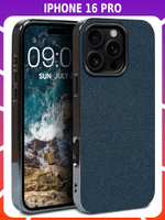 Дизайнерский чехол для IPHONE 16 PRO с мягкой тканевой поверхностью
