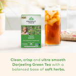 Organic India, Зеленый чай с тулси, 18 пакетиков, 34,2 г (1,21 унции)